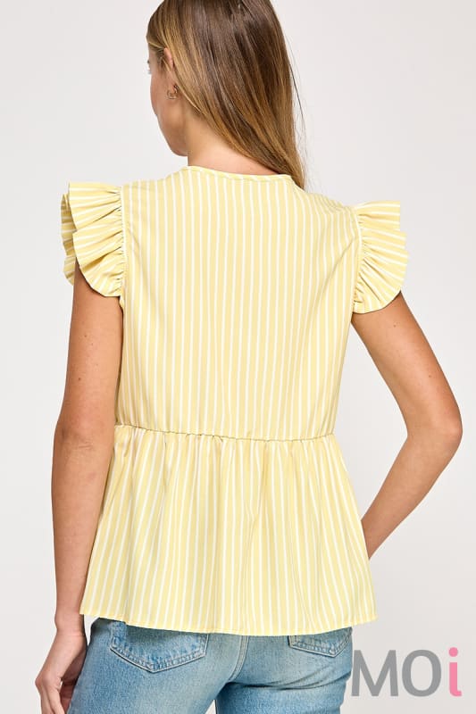 Stripe Tie Top