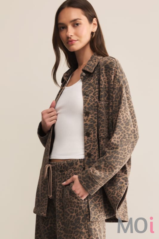 Z Supply All Day Leopard Jacket