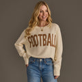 Ivory Football Sweater