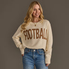 Ivory Football Sweater