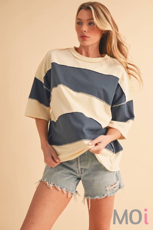 Polly Color Block Top
