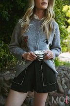 Dog Knit Sweater Cardigan