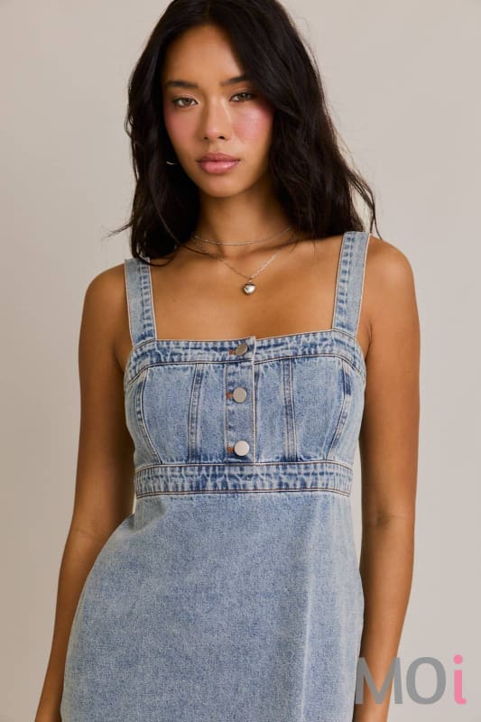 Empire Waist Denim Dress