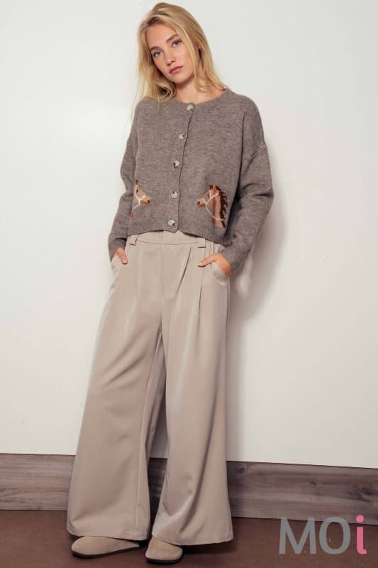 Western Horse Graphic Cardigan