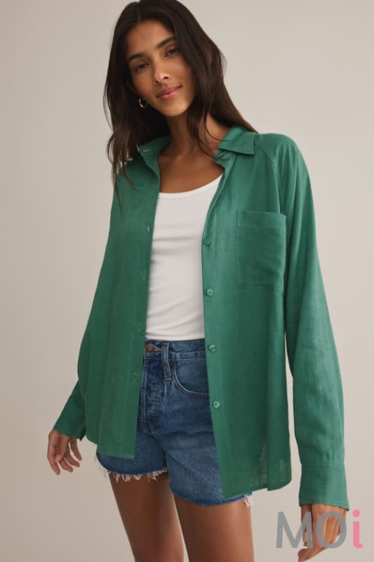 Z Supply The Perfect Linen Top BGN