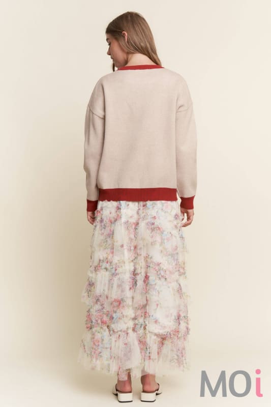 Dachshund Color Block Sweater