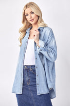 Oversized Denim Shirt