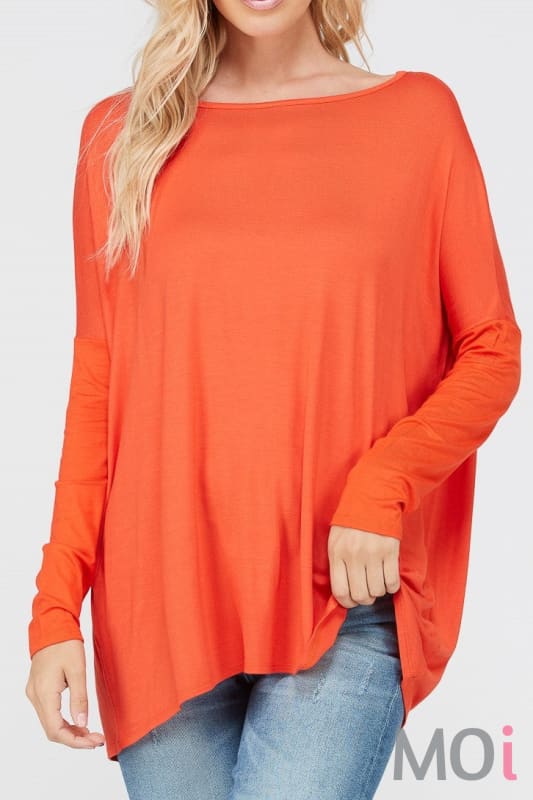 Solid Long Sleeve Piki Top - Several Colors