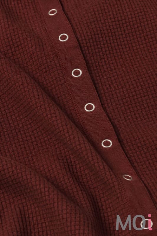 Z Supply Albany Waffle Button Up Top