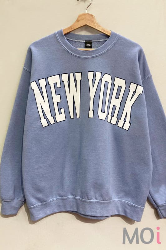 New York Oversized Graphic Sweatshirt