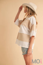 Polly Color Block Top