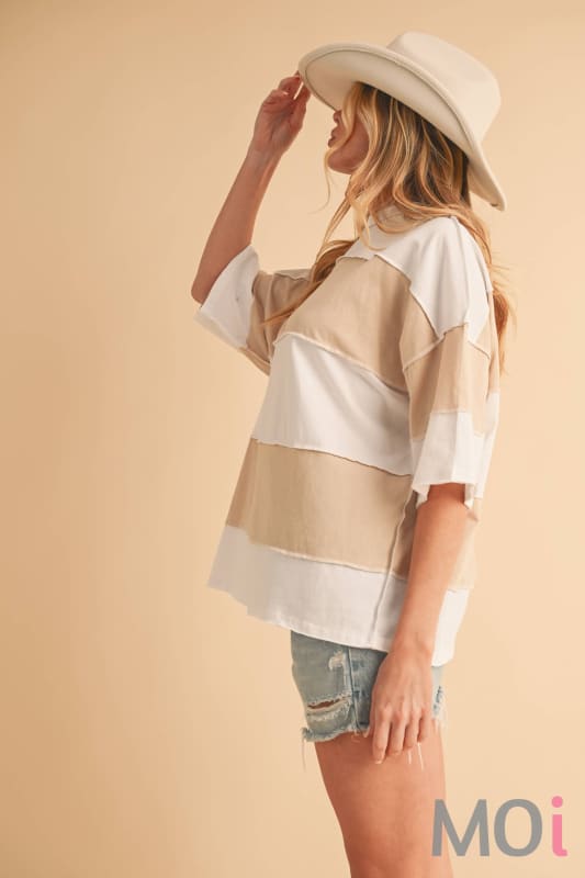 Polly Color Block Top