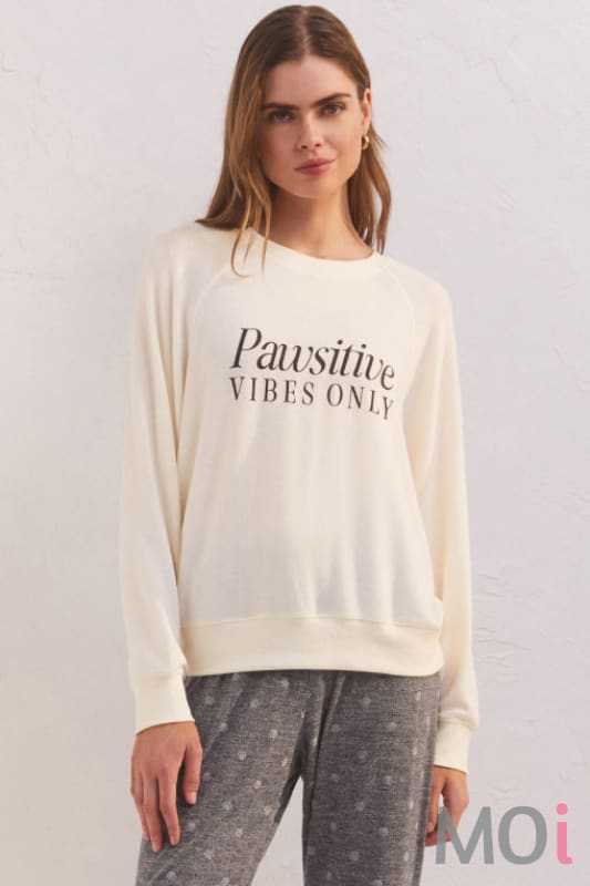 Z Supply Cassie Pawsitive Long Sleeve Top