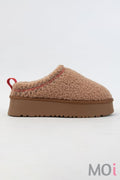 Fur Platform Sherpa Slippers