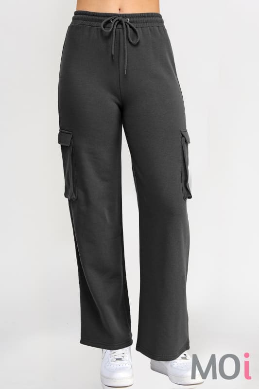 Fleece Cargo Pocket Straight Leg Jogger