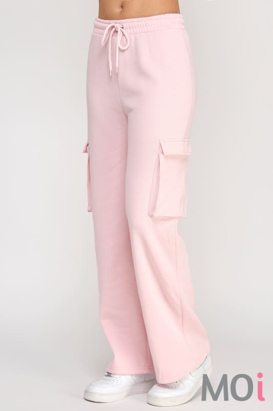 Fleece Cargo Pocket Straight Leg Jogger