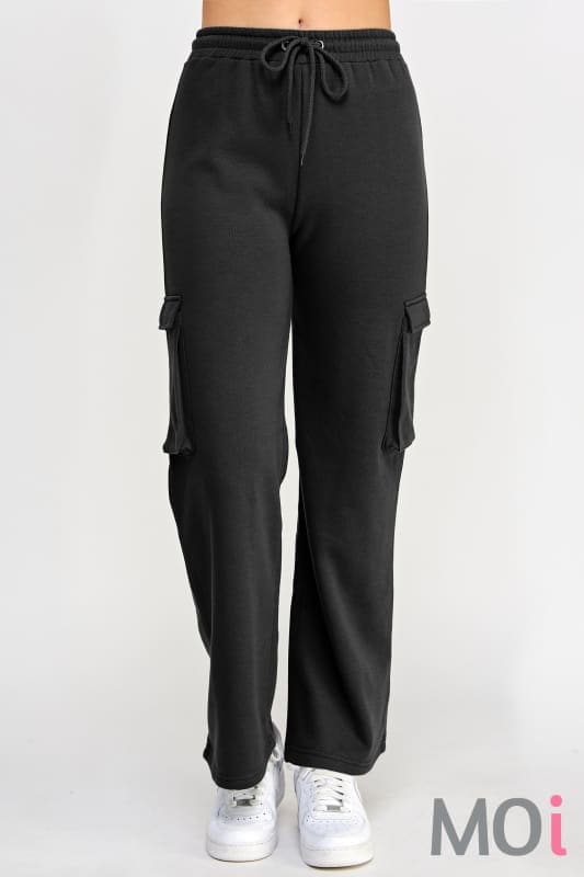 Fleece Cargo Pocket Straight Leg Jogger