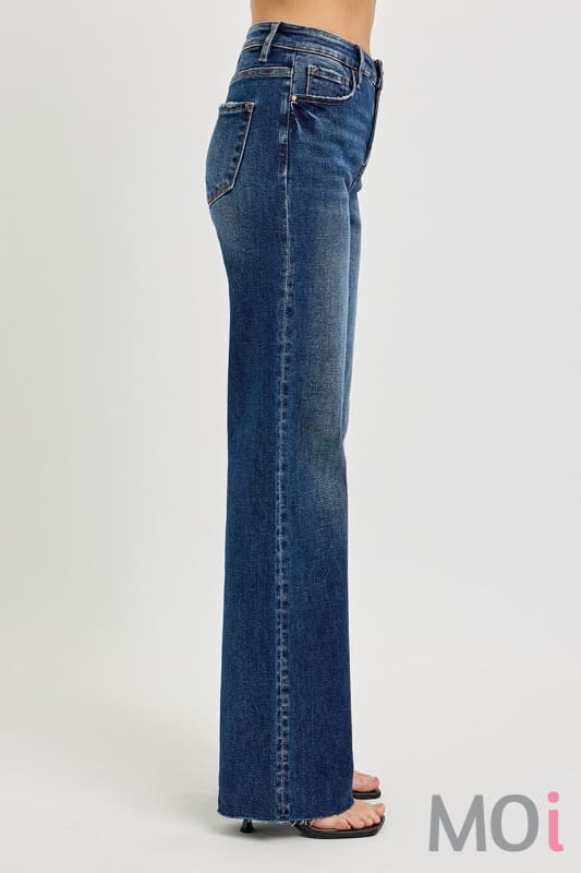 Tummy Control High Rise Straight Jeans