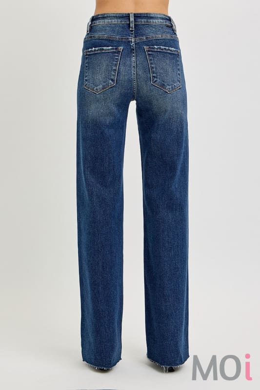 Tummy Control High Rise Straight Jeans