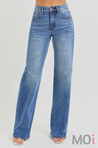 Tummy Control High Rise Wide Leg Jeans