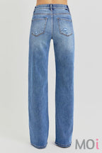 Tummy Control High Rise Wide Leg Jeans