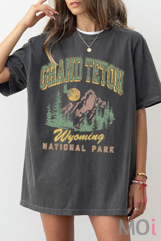 Grand Teton Mountains Graphic