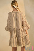 Striped Cotton Baby Doll Dress