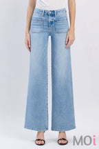 Flying Monkey High Rise Patch Pocket Wide Leg