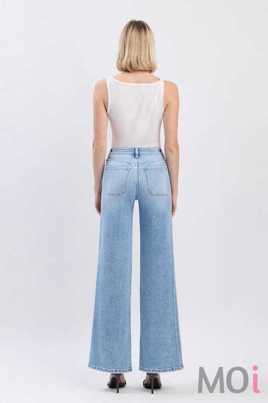 Flying Monkey High Rise Patch Pocket Wide Leg