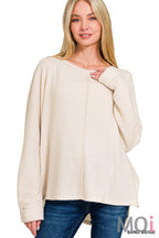 Ribbed Center Seam Dolman