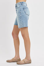 Tummy Control High Rise Mid Length Shorts