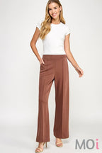 High Waist Pull On Pants