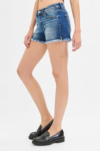 Low Rise Frayed Shorts