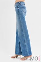 Low Rise Wide Leg Jeans