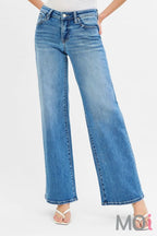 Low Rise Wide Leg Jeans