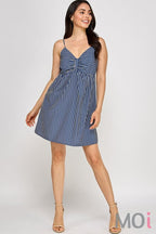 Stripe Baby Doll Dress