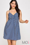 Stripe Baby Doll Dress
