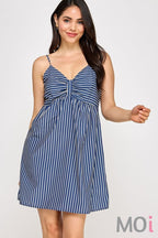 Stripe Baby Doll Dress