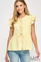 Stripe Tie Top