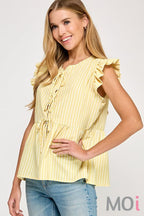 Stripe Tie Top