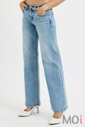 Low Rise Wide Leg Jeans Med/Light