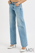 Low Rise Wide Leg Jeans Med/Light