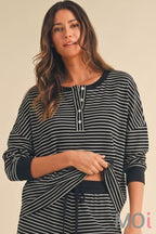 Soft Brushed Pinstripe Pullover