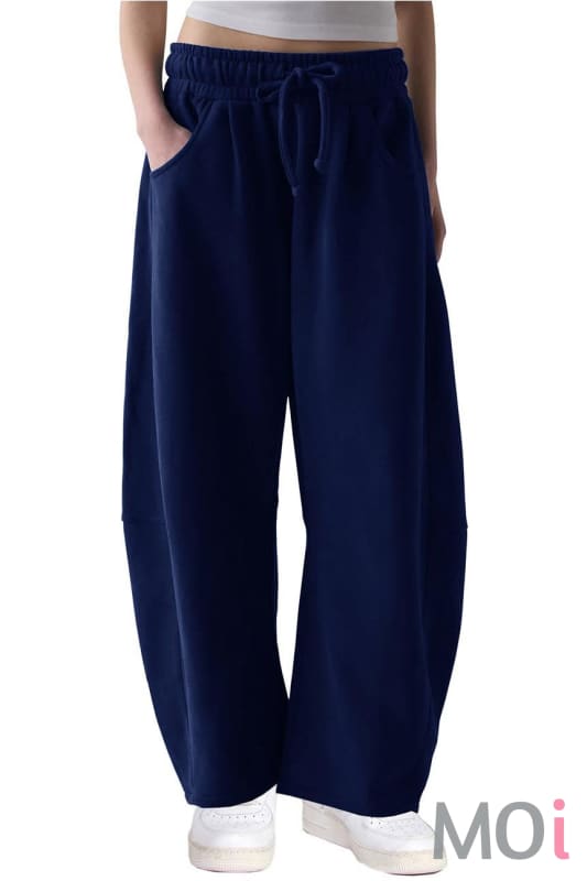 Fleece Baggy Barrel Sweatpants