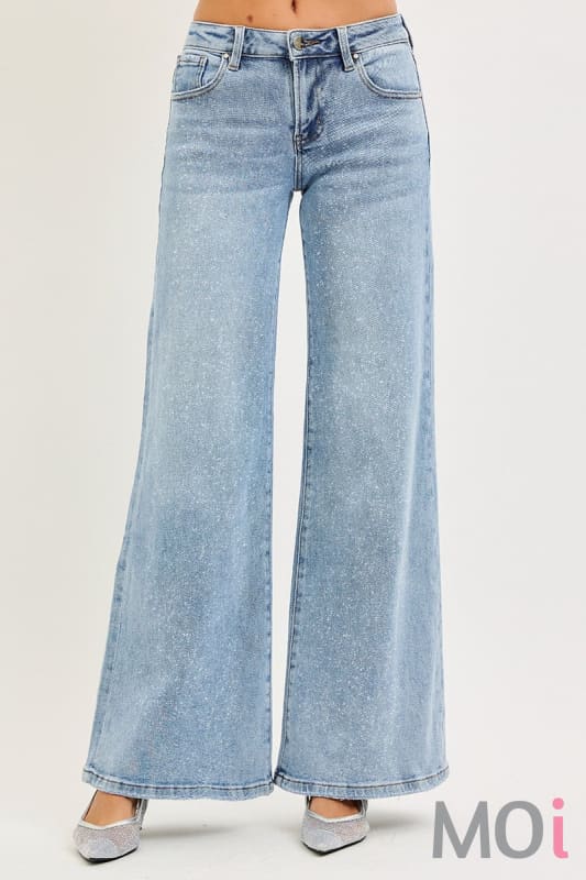 Risen Low Rise Wide Leg Jean