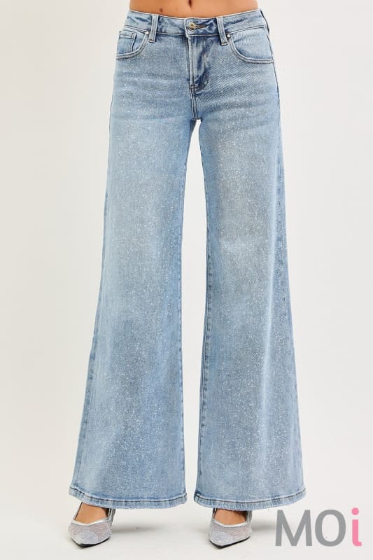 Risen Low Rise Wide Leg Jean