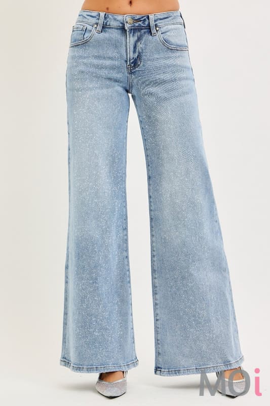 Risen Low Rise Wide Leg Jean