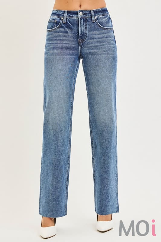 Tummy Control Mid Rise Straight