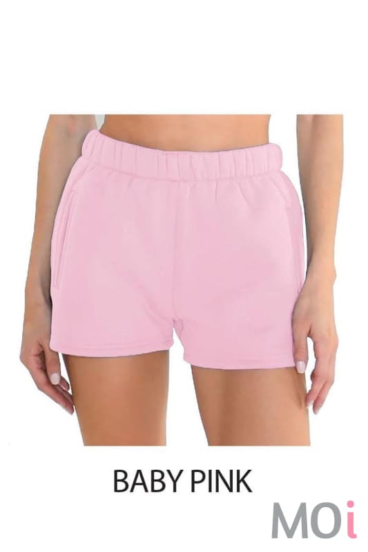 Fleece High Waisted Shorts