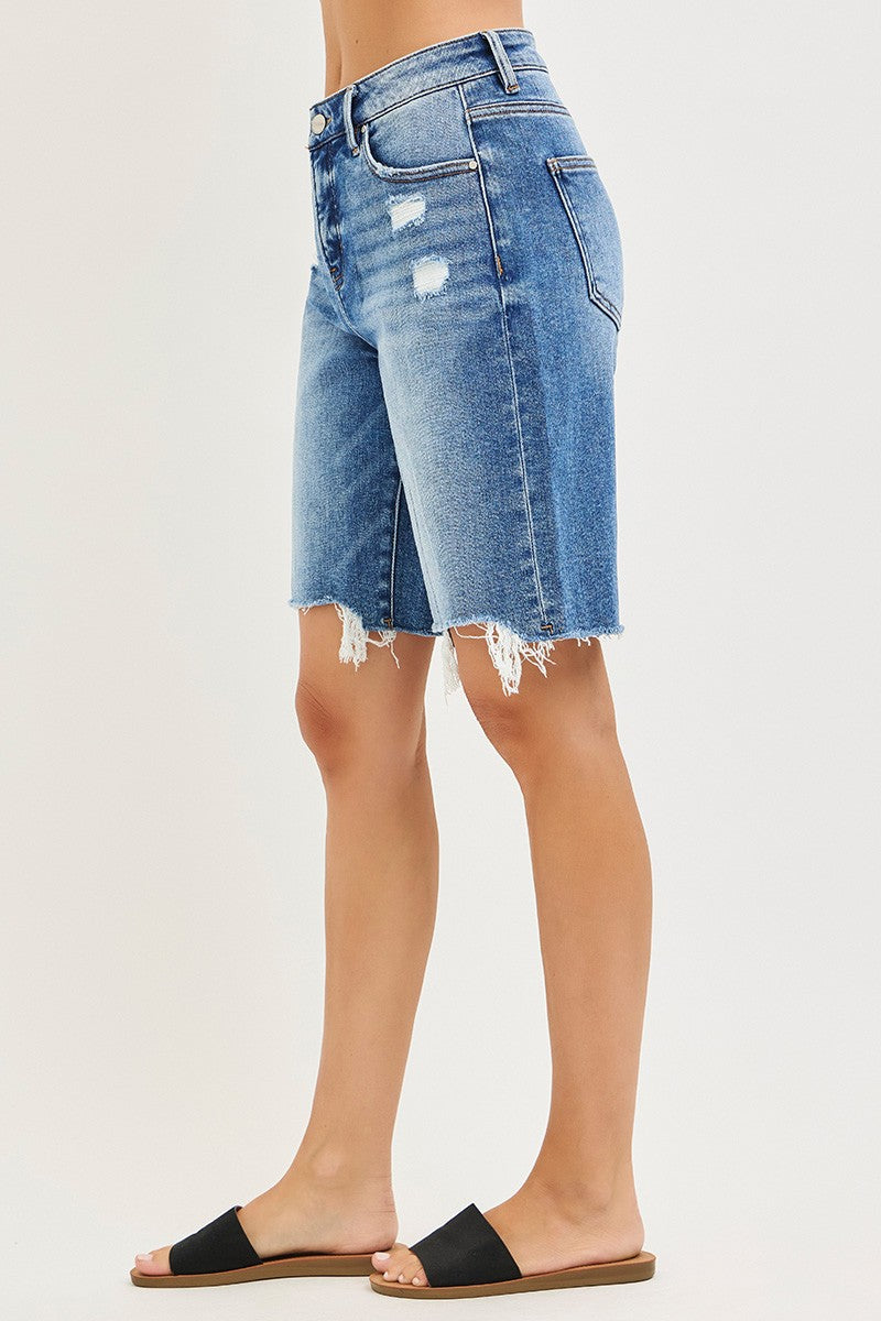 Tummy Control Slouchy Bermuda Shorts